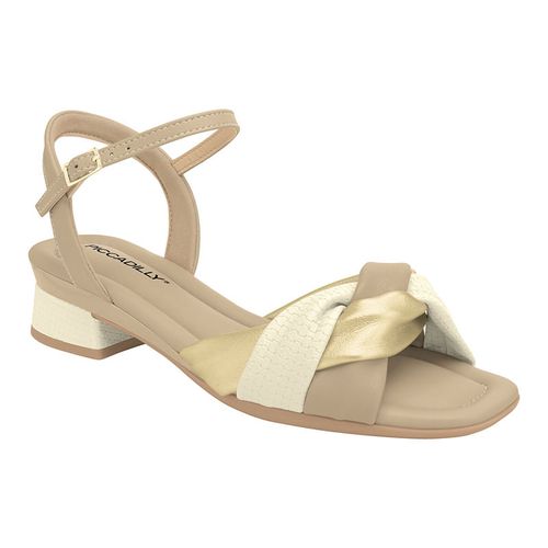 Sandalia de Vestir Mujer 475015 MARFIM OURO OFF WHITE