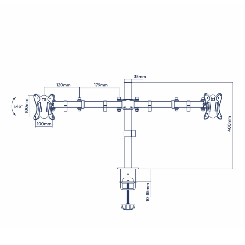 Rack-Soporte-Para-Monitor-Doble-Brazo-de-13-a-32-pulgadas