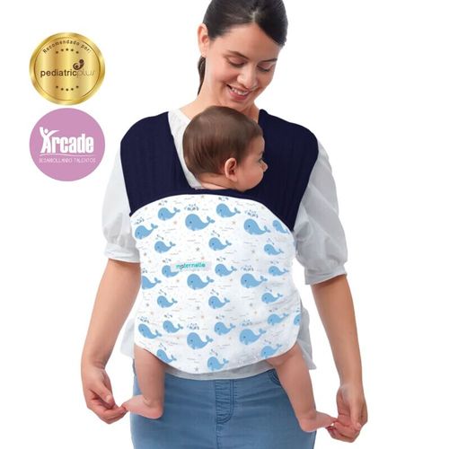 Fular Ergonómico Azul Ballenitas Maternelle