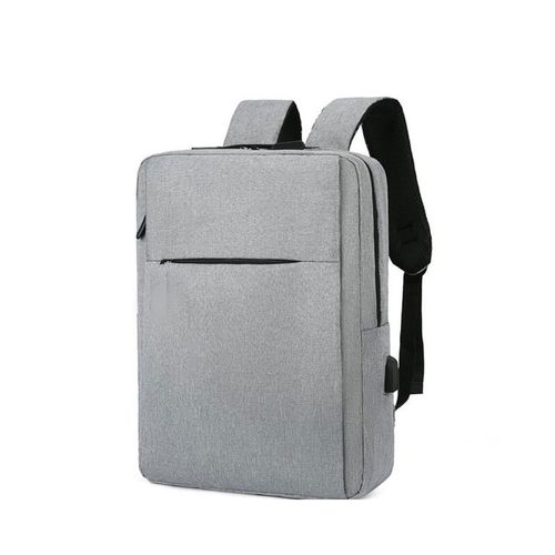 Mochila Antirrobo Impermeable Porta Laptop Con Usb Gris