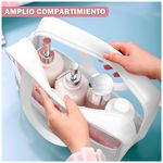 Cartera-Neceser-de-Maquillaje-Bolso-Organizador-de-Cosmeticos-U91-Blanco