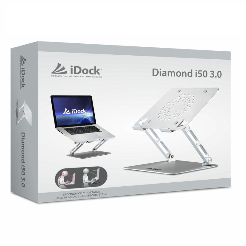 iDock---Cooler-Diamond-i50-30--N47-3--Aluminio-4-Puertos-USB-30