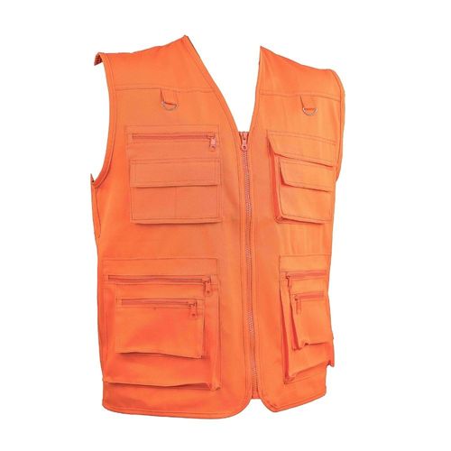 Chaleco de Trabajo Drill Industrial Multibolsillos Naranja Werken - Talla M