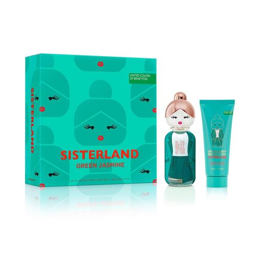 Set De Perfume Sisterland Green Jasmine Mujer Edt 80 Ml + Body Lotion 75 Ml