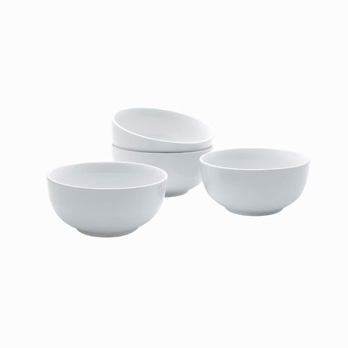 Set X4 Bowl Redondo Blanco