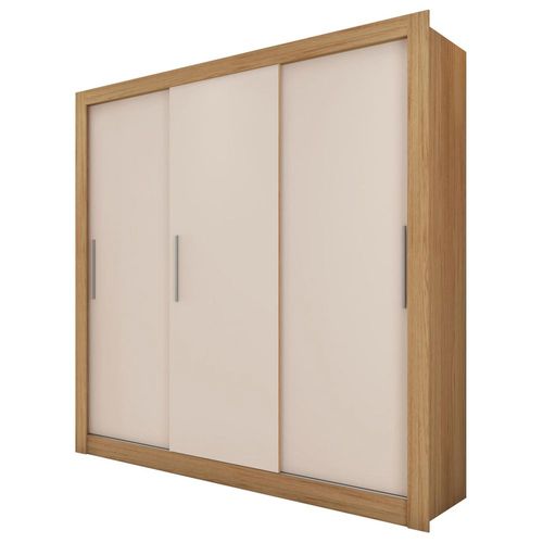 Ropero Sara 3 Puertas Miel Off White