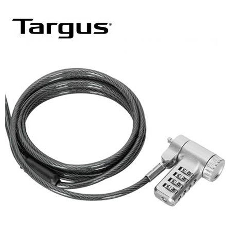 Cable-De-Seguridad-Targus-Asp96rgl-Defcon-Con-cabezal-de-bloqueo-adaptable