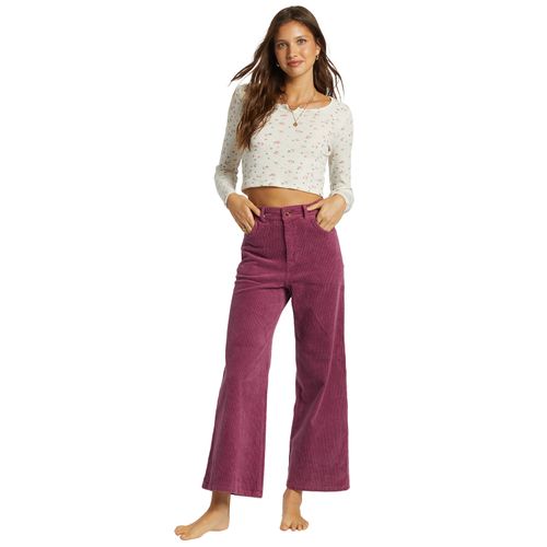 PANTALÓN PARA MUJER  BE FREE CORD MORADO BILLABONG