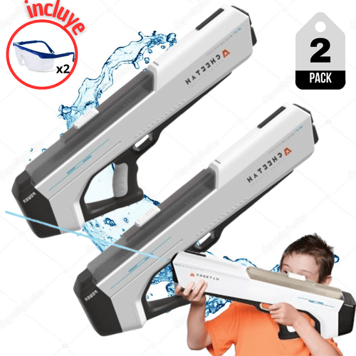 Pistola De Agua Eléctrica Para Niños y Adultos Blanco Pack X2