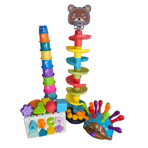 Kit de estimulación para niños con juegos didácticos