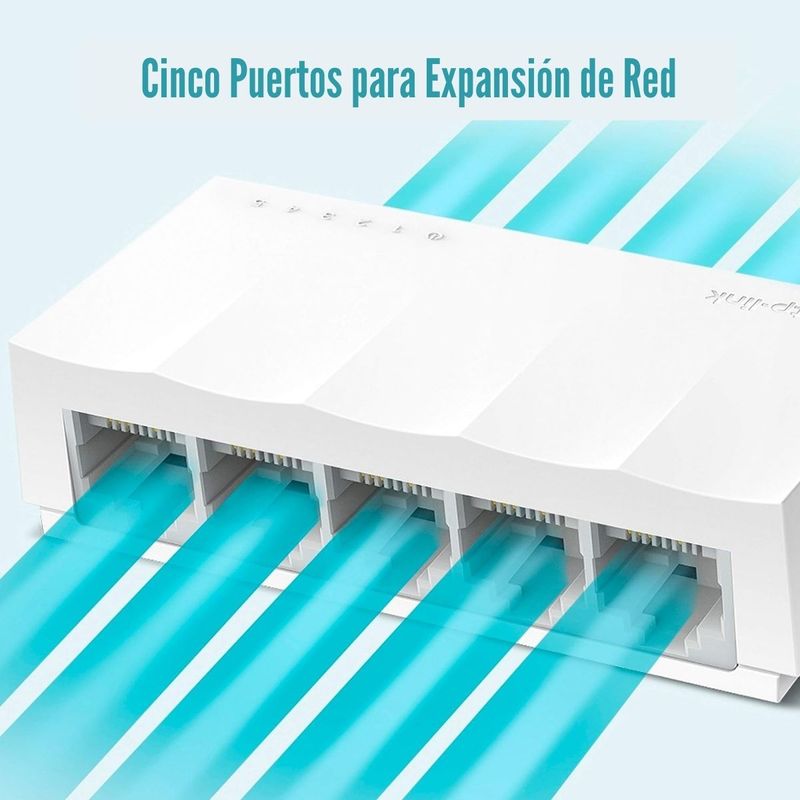 TP-Link---Switch-LS1005-LiteWave-5-Puertos-10-100-Mbps