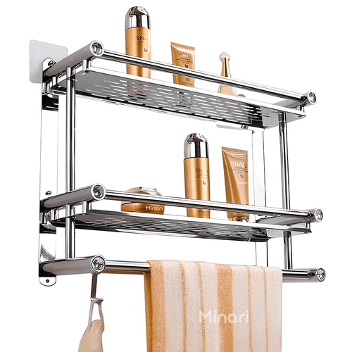 Estante Colgador Organizador de Baño con Porta Toalla Elegante 352P