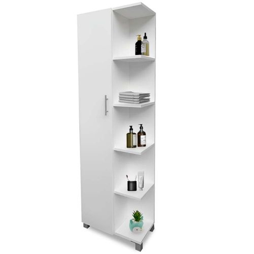 Esquinero Organizador para Baño Dormitorio Cocina Melamina Blanco 247E