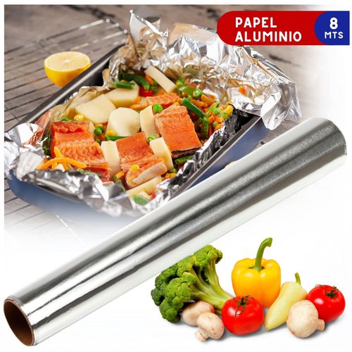 Papel Aluminio en Rollo para Cocina 8 Metros 334A