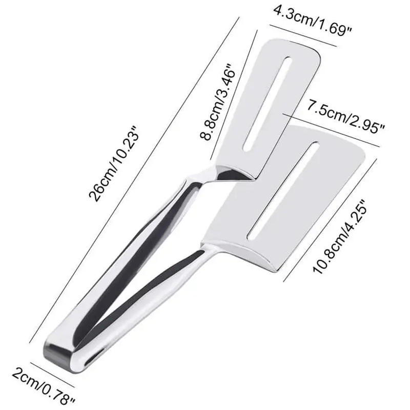 Pinza-Espatula-Doble-de-Acero-Inoxidable-para-Cocina-Multiusos-