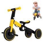 Bicicleta-Triciclo-3-en-1-plegable-para-niños-T80-Trimily-Amarillo