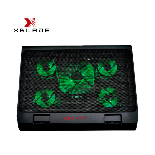 COOLER XBLADE P/NOTEBOOK GLACIUS 17.5 GREEN LIGHT BLACK