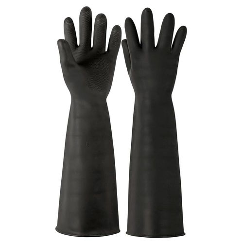 Guantes látex INDUSTRIAL puño largo 9 talla G, Truper