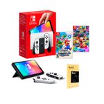 Consola-Nintendo-Switch-Oled-Blanca---Mario-Wonder---Mario-Kart---Mica