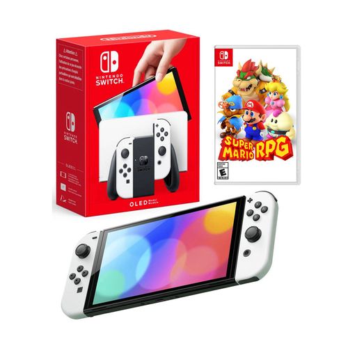 Consola Nintendo Switch Oled Blanca + Mario RPG