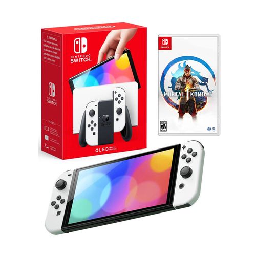 Consola Nintendo Switch Oled Blanca + Mortal Kombat 1