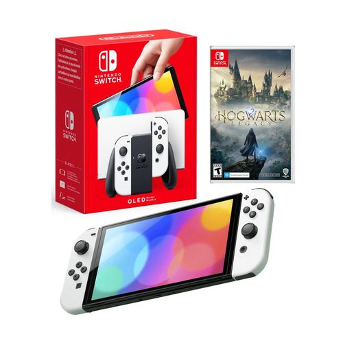 Consola Nintendo Switch Oled Blanca + Hogwarts Legacy