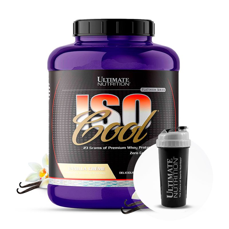 PROTEINA-AISLADA-ISO-COOL-5LB-VAINILLA---SHAKER-GRATIS---ULTIMATE-NUTRITION