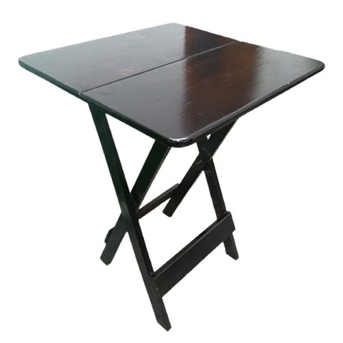 Mesa Plegable Sala O Jardin Woodflex Cuadrada En Marron 80x80 cm