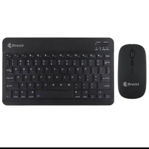 Kit Teclado y Mouse Inalámbrico Bluetooth Multidipositivo Dt100 Negro