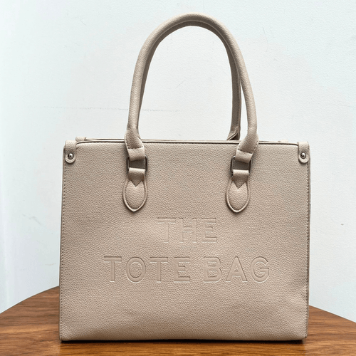 TOTE BEIGE TALLA M