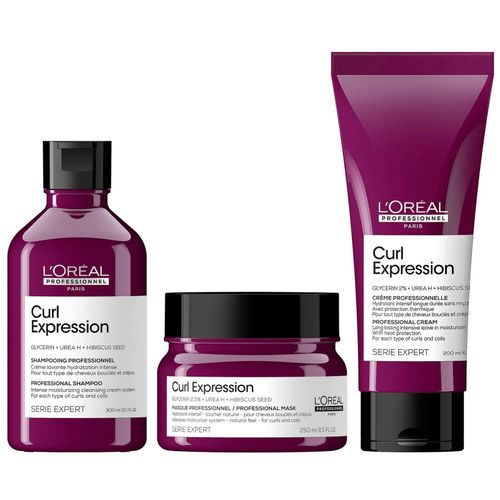 Shampoo Hidratante 300ml + Mascarilla + Crema LOreal Curl Expression