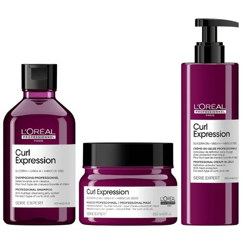 Shampoo en Gel 300ml + Mascarilla + Gel LOreal Curl Expression