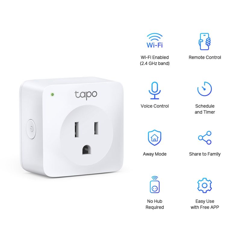 TP-Link---Mini-Enchufe-Tapo-P100--1-Pack--Wi-Fi-Smart-Alexa-Google