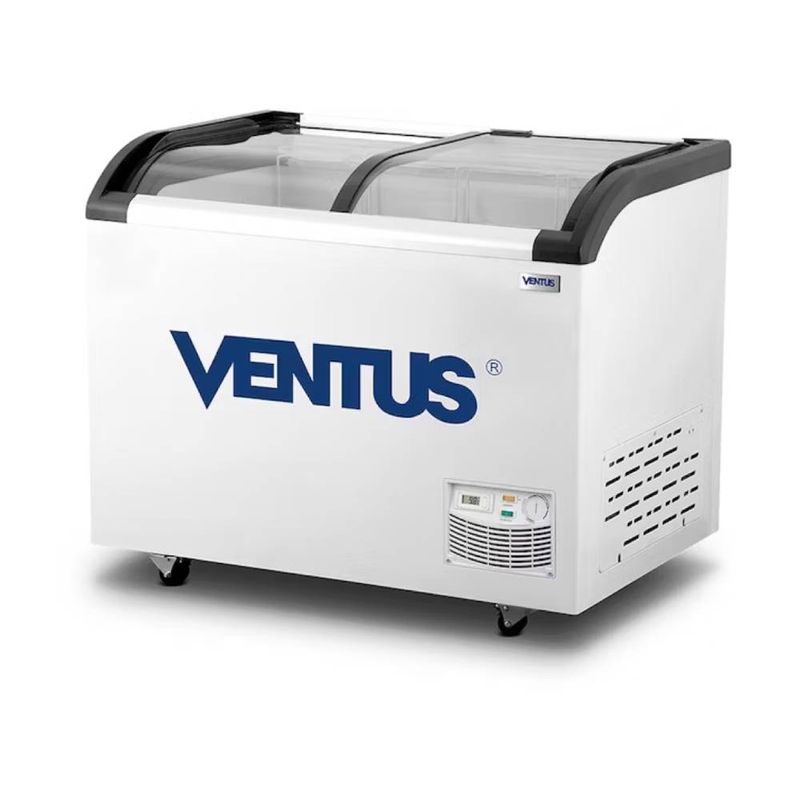 VENTUS-CONSERVADORA-TAPA-VIDRIO-CURVO-CTV-220Q-BLANCO-220L