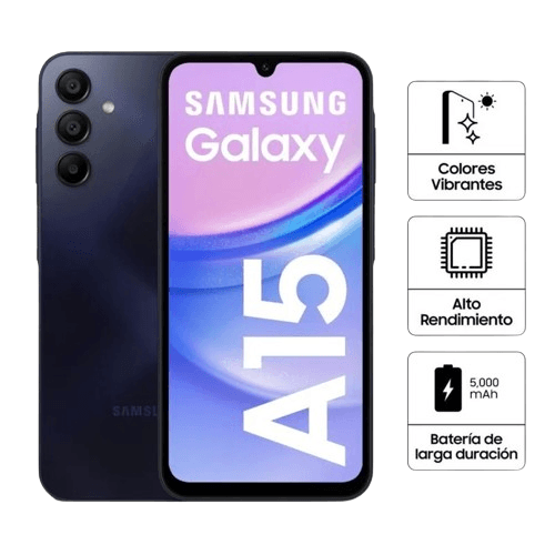 Celular Samsung Galaxy A15 256GB 8GB 6.5" Blue black