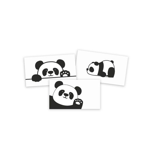 Set de tarjetas de saludo Ingenial Panda x 9 unds.