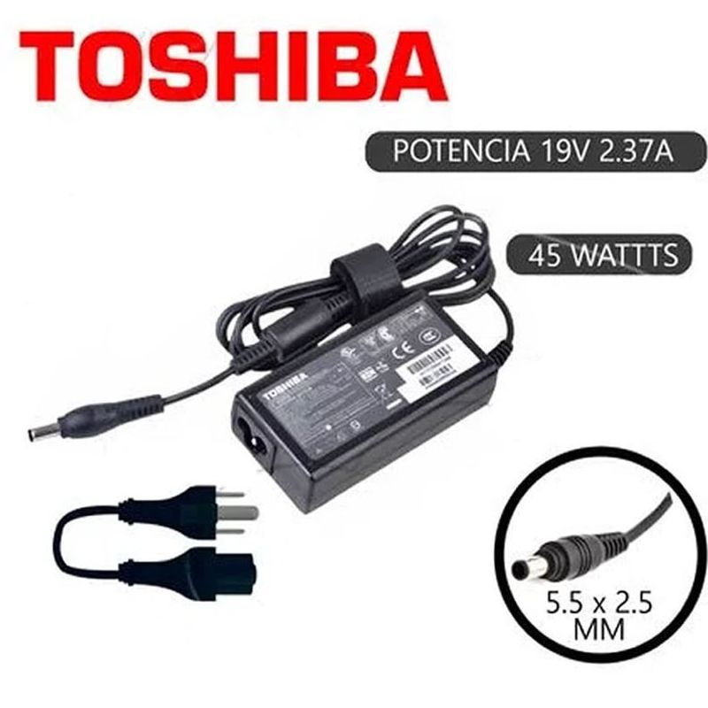 Cargador-Compatible-Toshiba-19V-237A-55X25MM-45w-