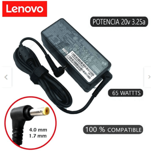 CARGADOR COMPATIBLE LENOVO 20v 3.25A Punta Delgada 65W