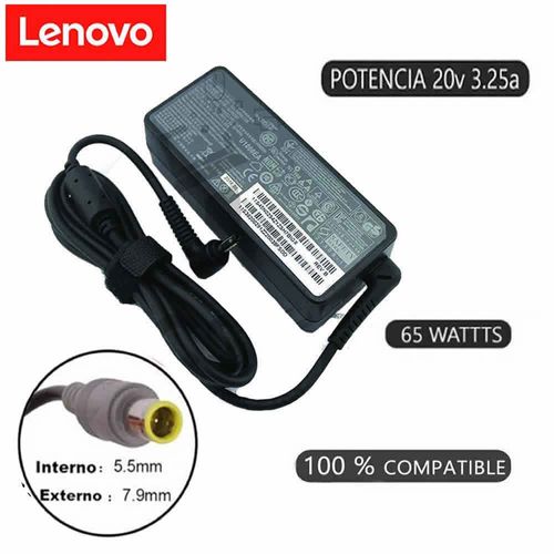 Cargador  Compatible Lenovo 20v 3.25a 65W 7.9*5.5