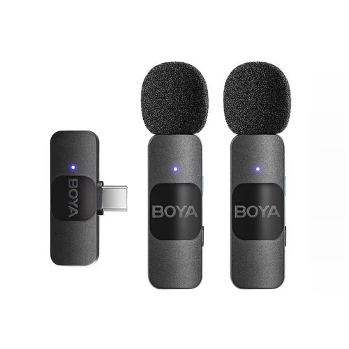 Micrófono doble Boya BY-V20 - Wireless - para dispositivos Android USB-C