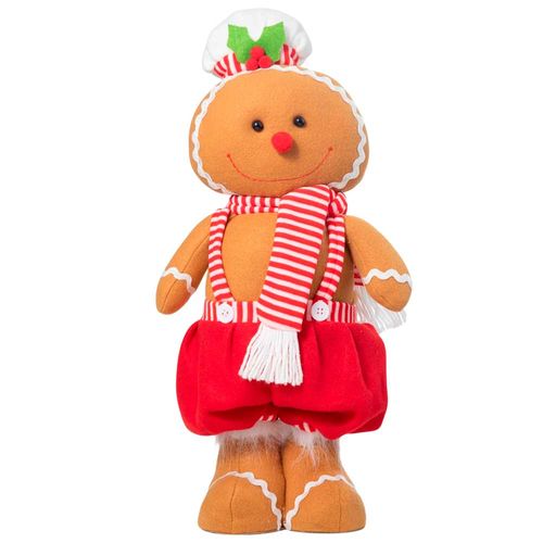 Muñeco DECO HOME Jengibre Patas Largas 61cm Dulce Navidad