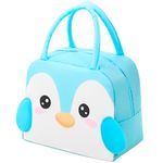 Lonchera-Termica-Fiambrera-Portatil-para-Niños-Pinguino-Celeste-52L