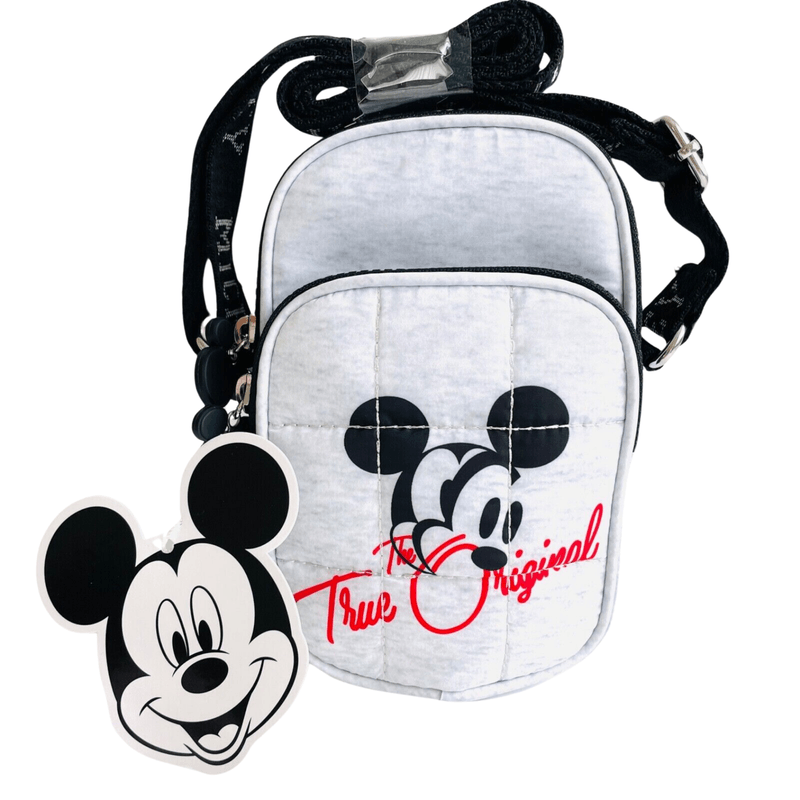 Crossbody-Porta-Telefono-Acolchada-Mickey-Mouse-Disney---Gris