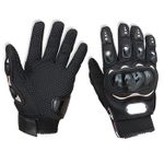 Guantes-moto-o-Scooter-en-negro-ajustados-Talla-M