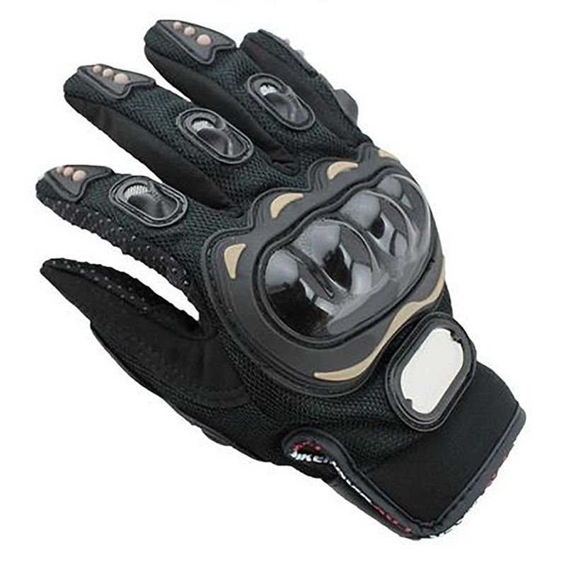 Guantes-moto-o-Scooter-en-negro-ajustados-Talla-M