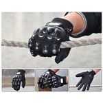 Guantes-moto-o-Scooter-en-negro-ajustados-Talla-M