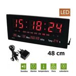 Reloj-de-pared-Digital-GRANDE-LED-tiempo-calendario-temperatura-humedad-48-cm-largo