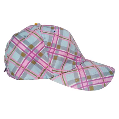 Gorra gorro deportiva para mujer cuadro rosa