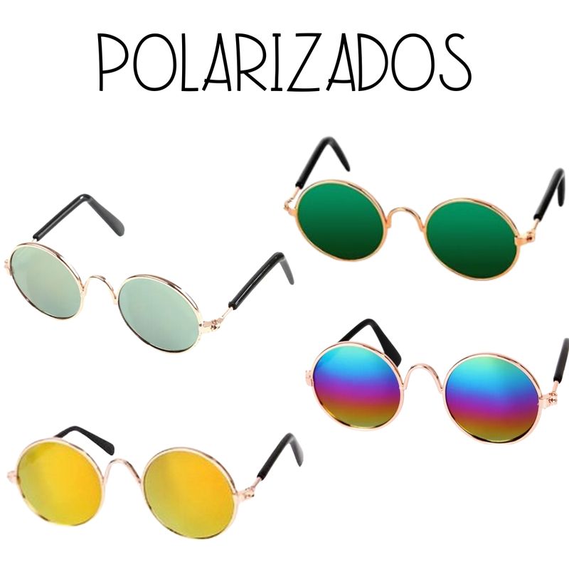 Packx2-Lentes-redondos-para-gatos-o-perrito-toy---Verde-Limon-Polarizado