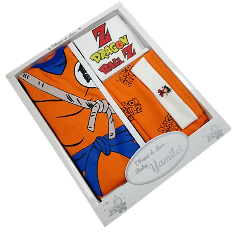 Ropa-de-bebe-Ajuar-Dragon-Ball-para-niños-en-Naranja-Talla-0